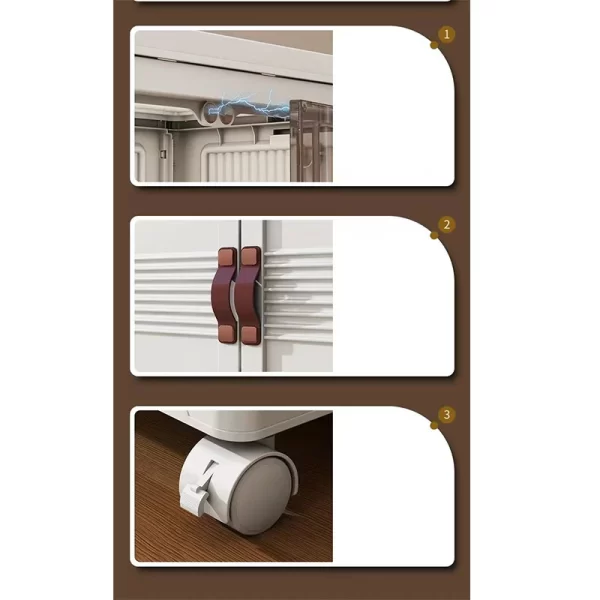 3 Layers Custom Plastic Cabinets Bulk, Wholesale Cabinets For Clothes-4