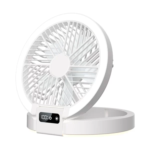 White Mini Portable Fan Bulk, Camping Wholesale Folding Fans