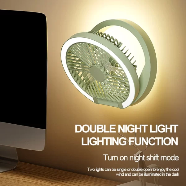 Bulk Portable Fans, Wholesale Desk Fans With Dual Light-9
