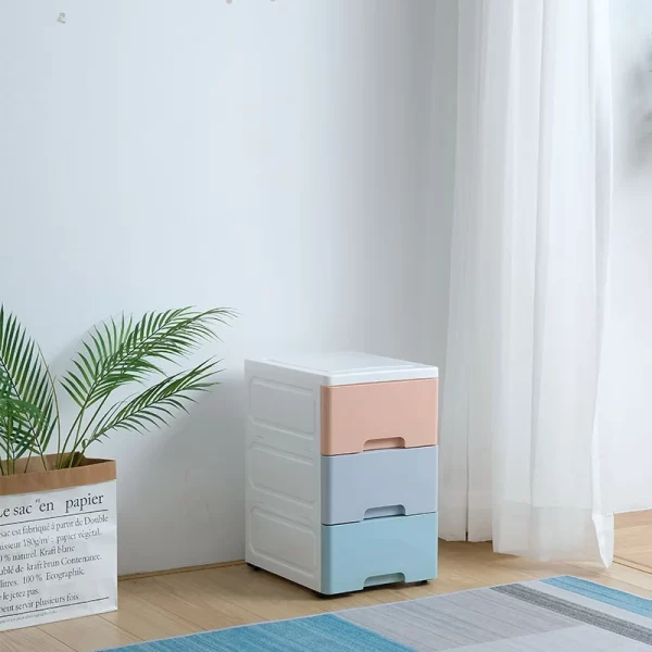 3 Layers Plastic Cabinet Wholesale, Stackable Drawer Cabinet In Bulk