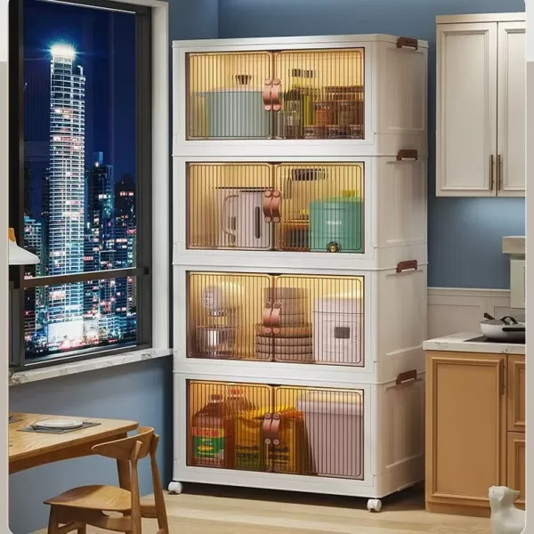 4 Layers Wholesale Cabinets For Clothes, Custom Plastic Cabinets Bulk-4