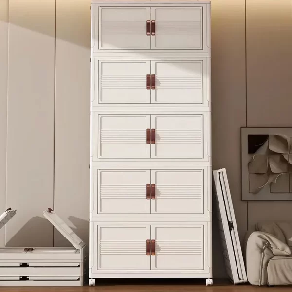 5 Layers Plastic Cabinets Wholesale For Home and Office Storage-5