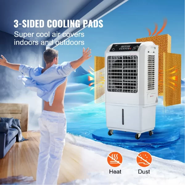 28L Tank Commercial Wholesale Air Cooler with 3-Sided Air Intake-6