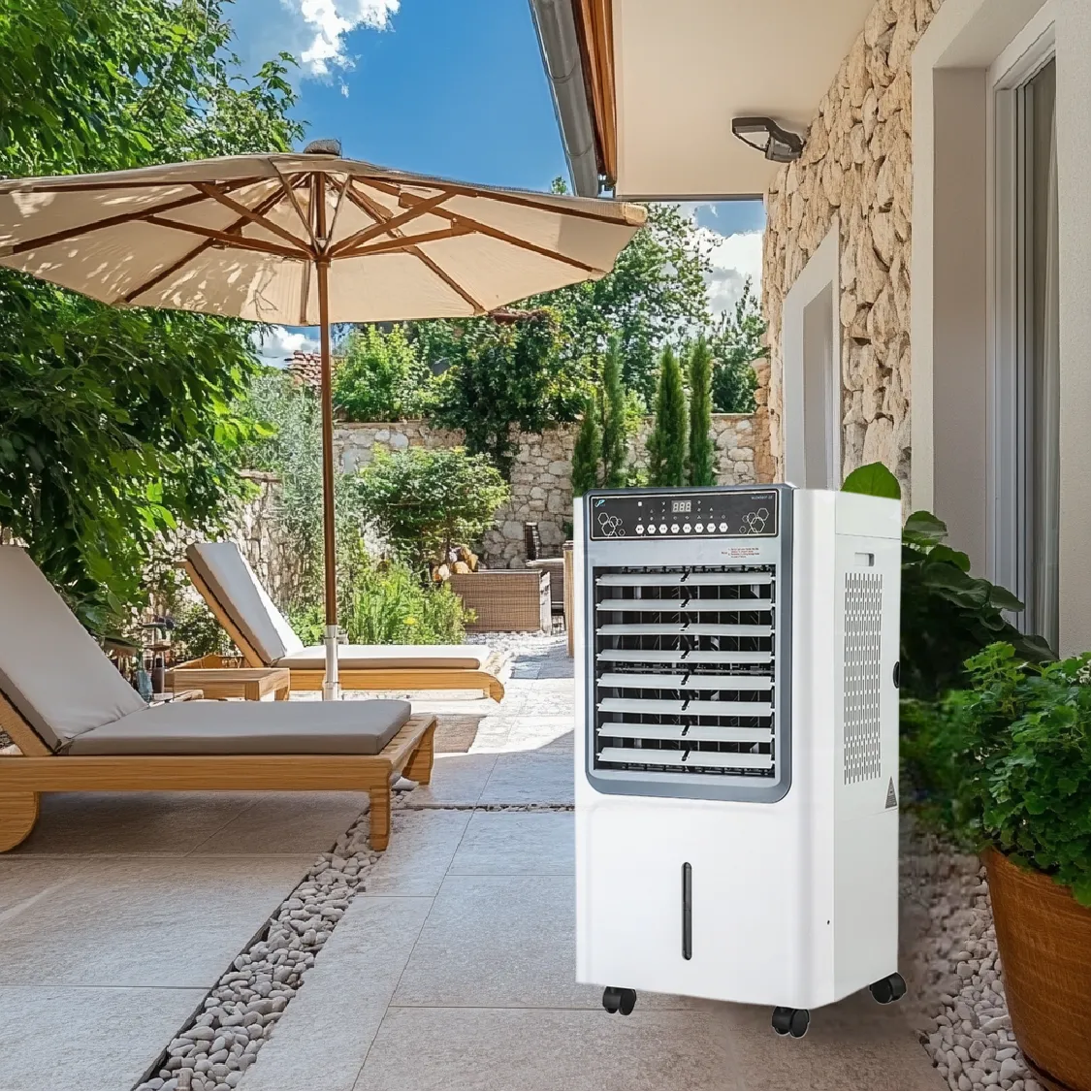 Portable Wholesale Evaporative Coolers With 42L Water Tank-7