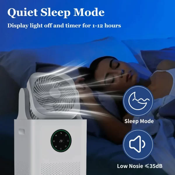 Wholesale Office Air Purifier With Oscillating Fan, 3.6L Water Tank-2