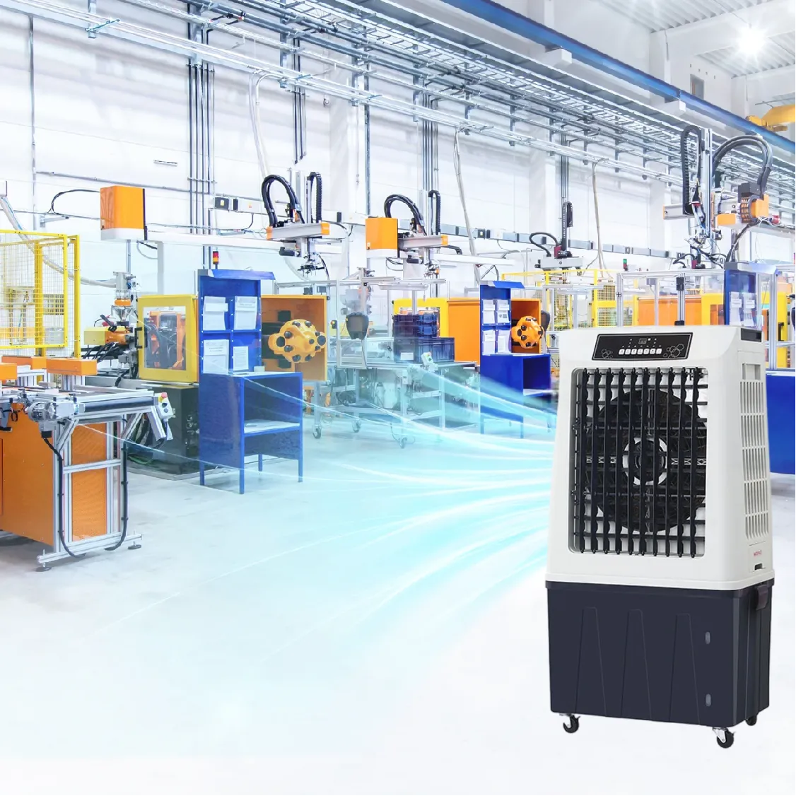 80L Industrial Portable Bulk Air Cooler, Evaporative Air Cooler Wholesale-8