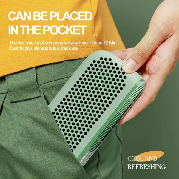 Wholesale Desk Fans, Green Portable Personal Mini Fans Bulk-3