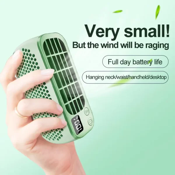 Wholesale Desk Fans, Green Portable Personal Mini Fans Bulk-4